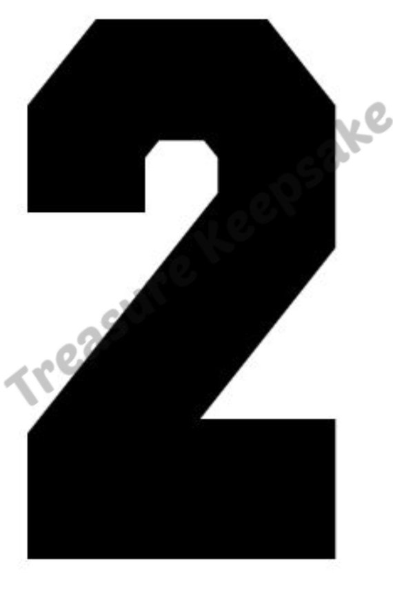 4ft number 2 digital download template pdf files instant etsy