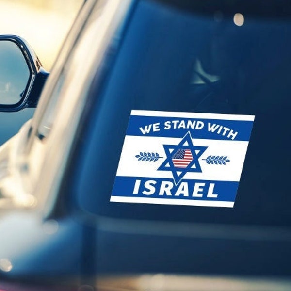 We Stand with Israel Sticker | Support Israel Sticker