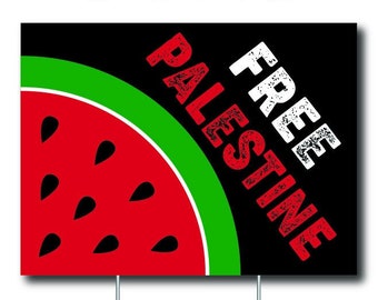 Free Palestine Sign | Pro Palestine Yard Sign, Freedom for Palestine, Save Gaza