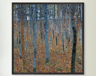 Gustav Klimt Beech Grove Print: Framed Fine Art, Oak & Ash Wood