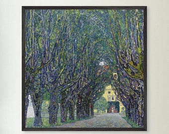Gustav Klimt 'Allee at Schloss Kammer' Framed Wall Art Print
