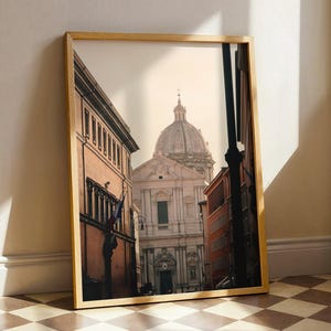 Stampa fotografica di Roma, decorazione murale di Roma, arredamento per la casa in stile mediterraneo, stampe murali per la cucina con le strade di Roma, poster fotografico di viaggio in Italia