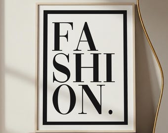 Fashion Poster, Girly prints, Modern Glam Decor, Trendy Art, Bedroom decor, Dressing room art, black and white posters