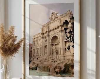 Trevi Fountain Photography Print: Italy, Rome Wall Art