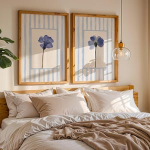 Lot de 2 d'impressions d'art murales florales vert sauge : décoration botanique de style cottage image 11