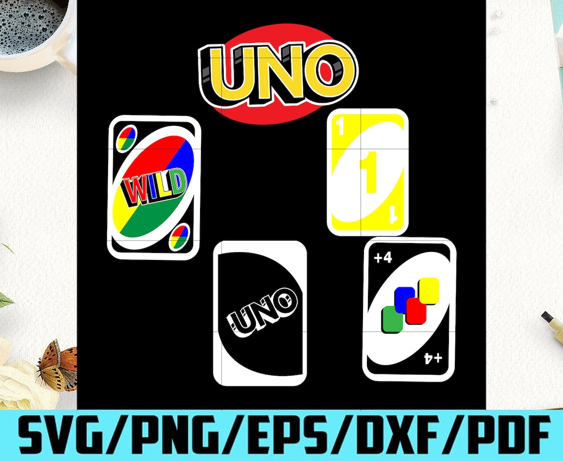 Uno Card Game Svg Trending Svg Uno Svg Uno Cards Svg Etsy