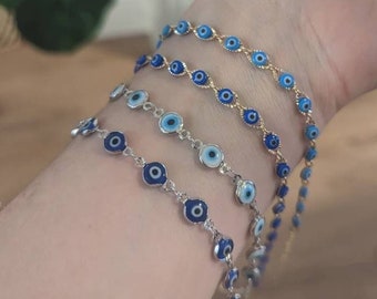 Evil eye Turkish luck charm, authentic beads from Turkey