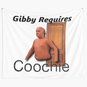 Gibby Requires Coochie Tapestry, Gibby Tapestry, Gibby Tapestries, Gibby icarly Tapestry, Gibby Meme Tapestry, Gibby Icarly Tapestries