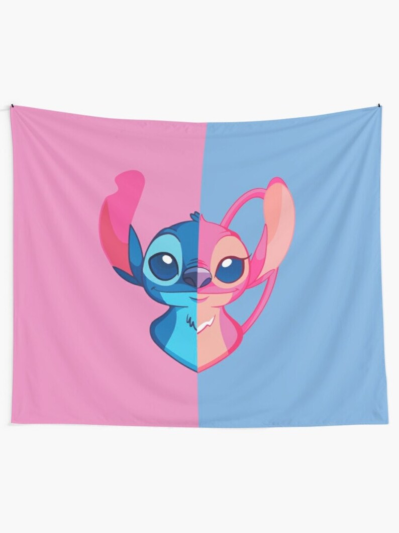 Stitch E Angel Lilo E Stitch Tapestry, Stitch E Angel Tapestry, Lilo E