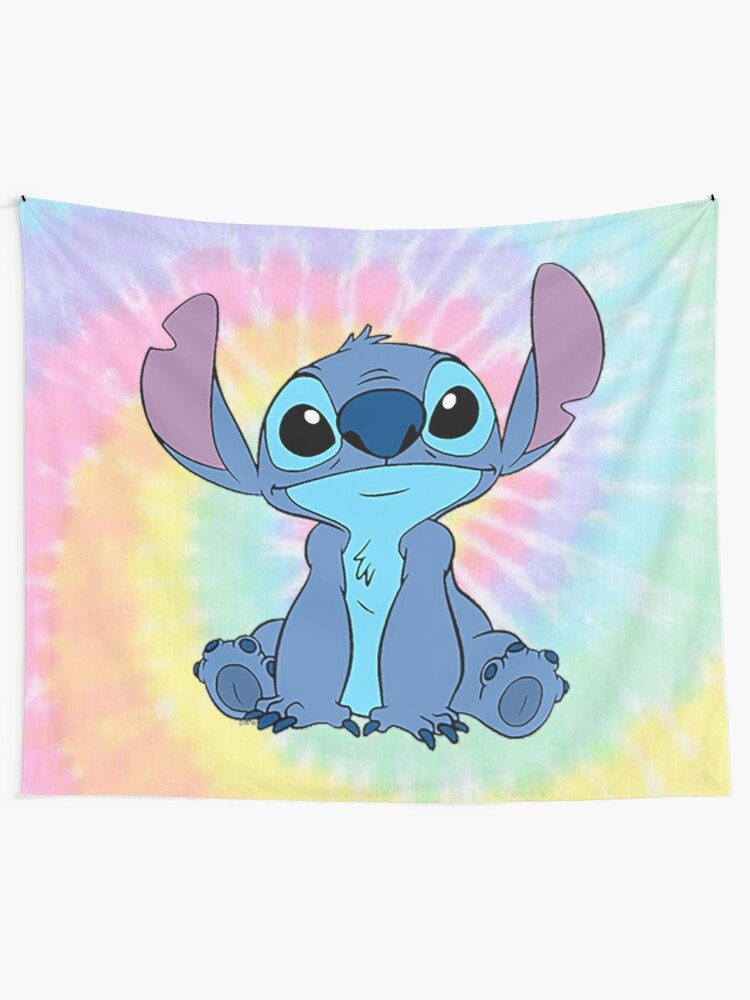 Stitch read a book - Lilo And Stitch - Tapestry