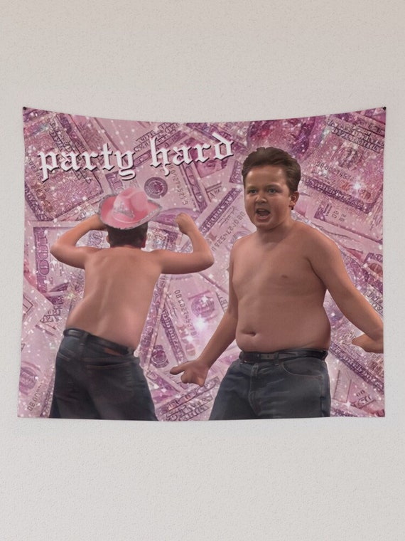 Gibby Party Energy Tapestry Gibby Tapestry Gibby Cowboy Hat