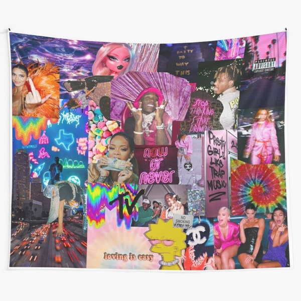 Drownin n Drip Tapestry, Vsco Tapestry, Trippy Tapestry, Baddie Tapestry, Drownin n Drip Tapestries, Colorful Tapestry, Aesthetic Tapestry