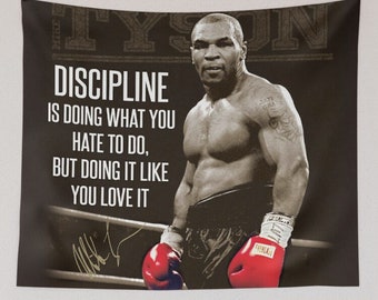 Boxings vol.01 Poster Tapestry, Boxing Tapestry, Mike Tyson Boxing Tapestry, Mike Tyson Tapestry