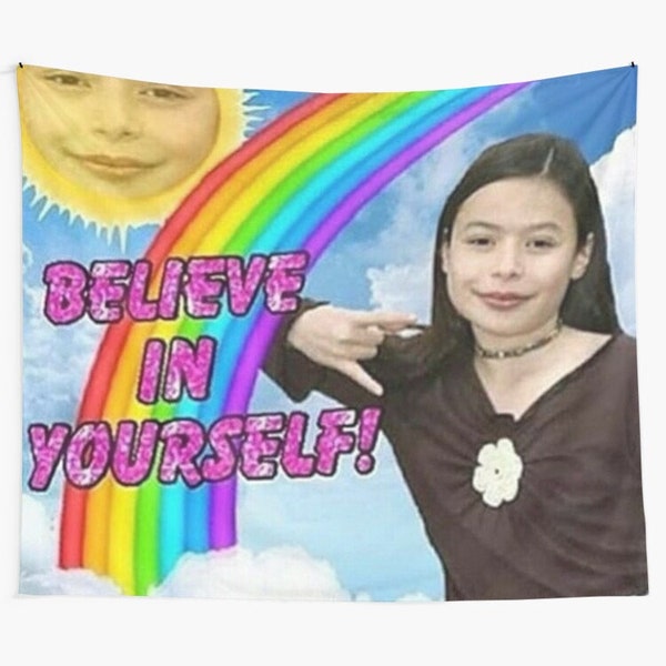 Believe in yourself Tapestry, Believe in uself Tapestry, Believe in yourself Tapestries, ICarly Believe in yourself Tapestry,ICarly Tapestry