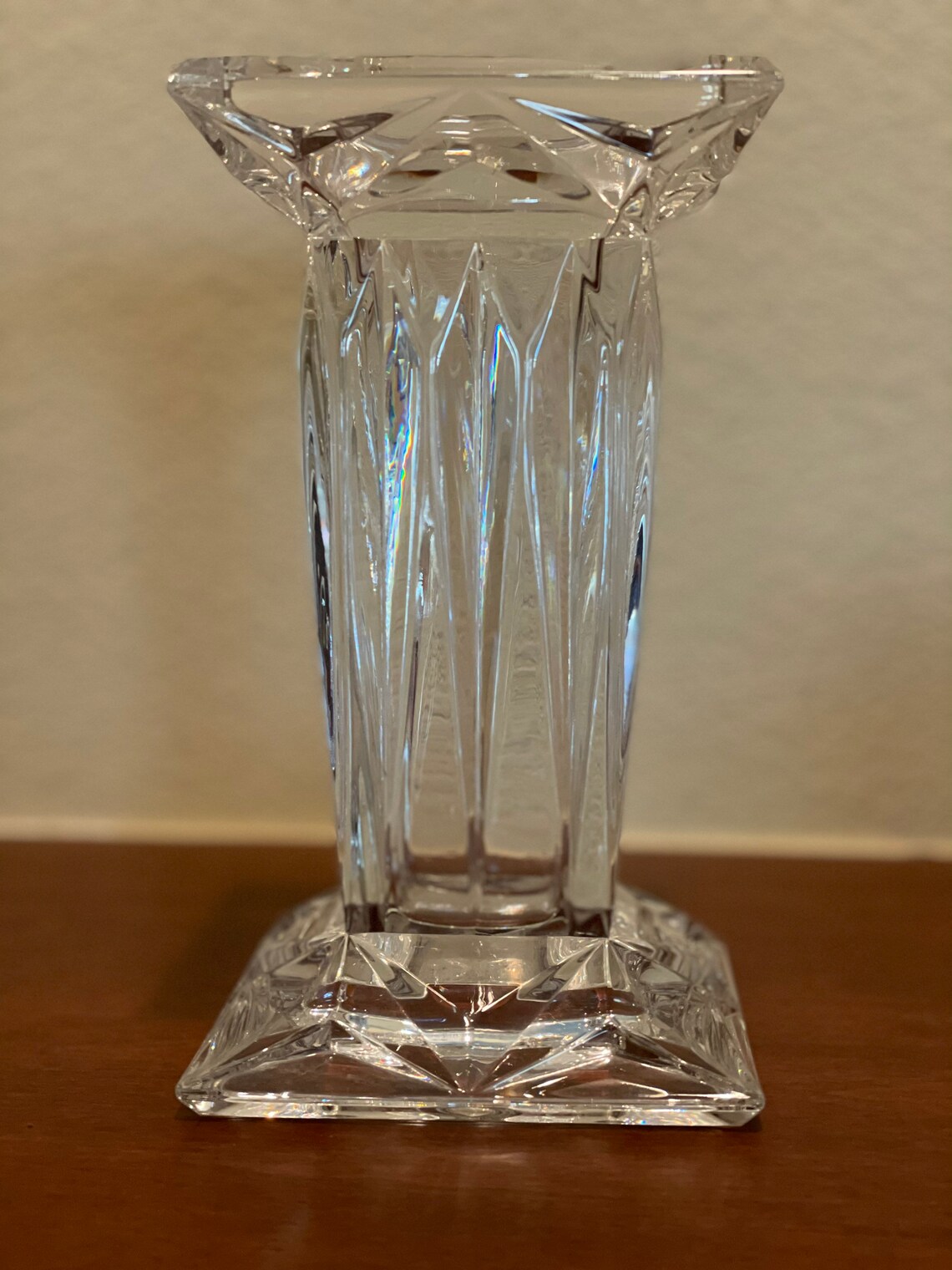 Vintage Gorham Crystal Vase Etsy