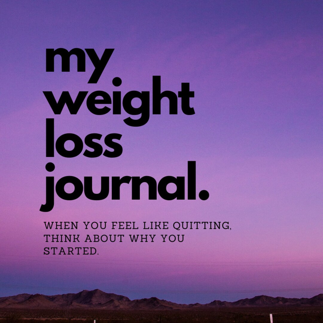 My Weight Loss Journal Etsy