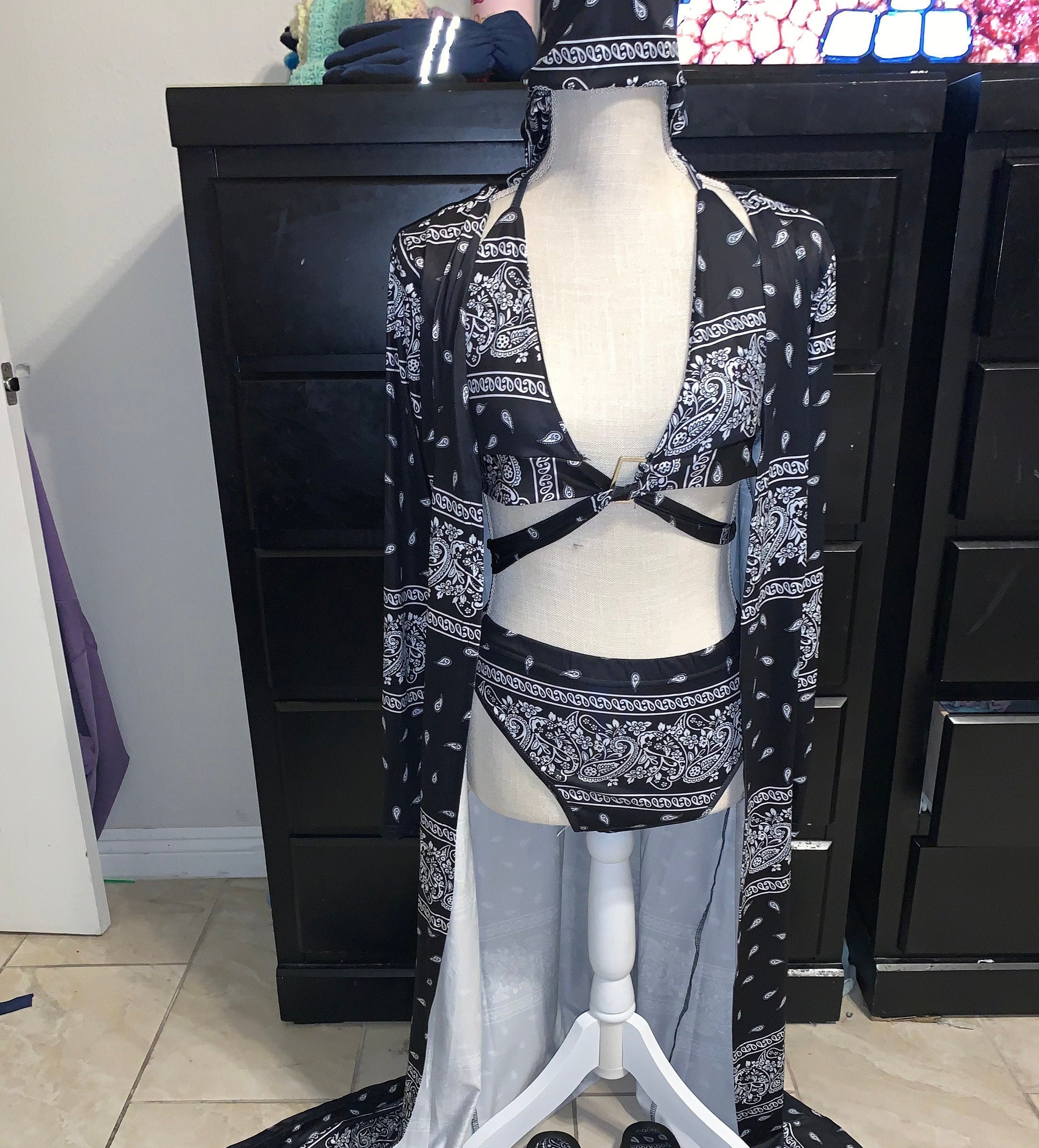 Bandana bathing suit set Etsy