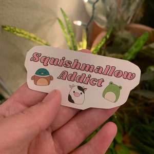Squishmallow Sticker! Papieraufkleber oder Vinyl, kawaii, squishmallow addict, Squishmallow