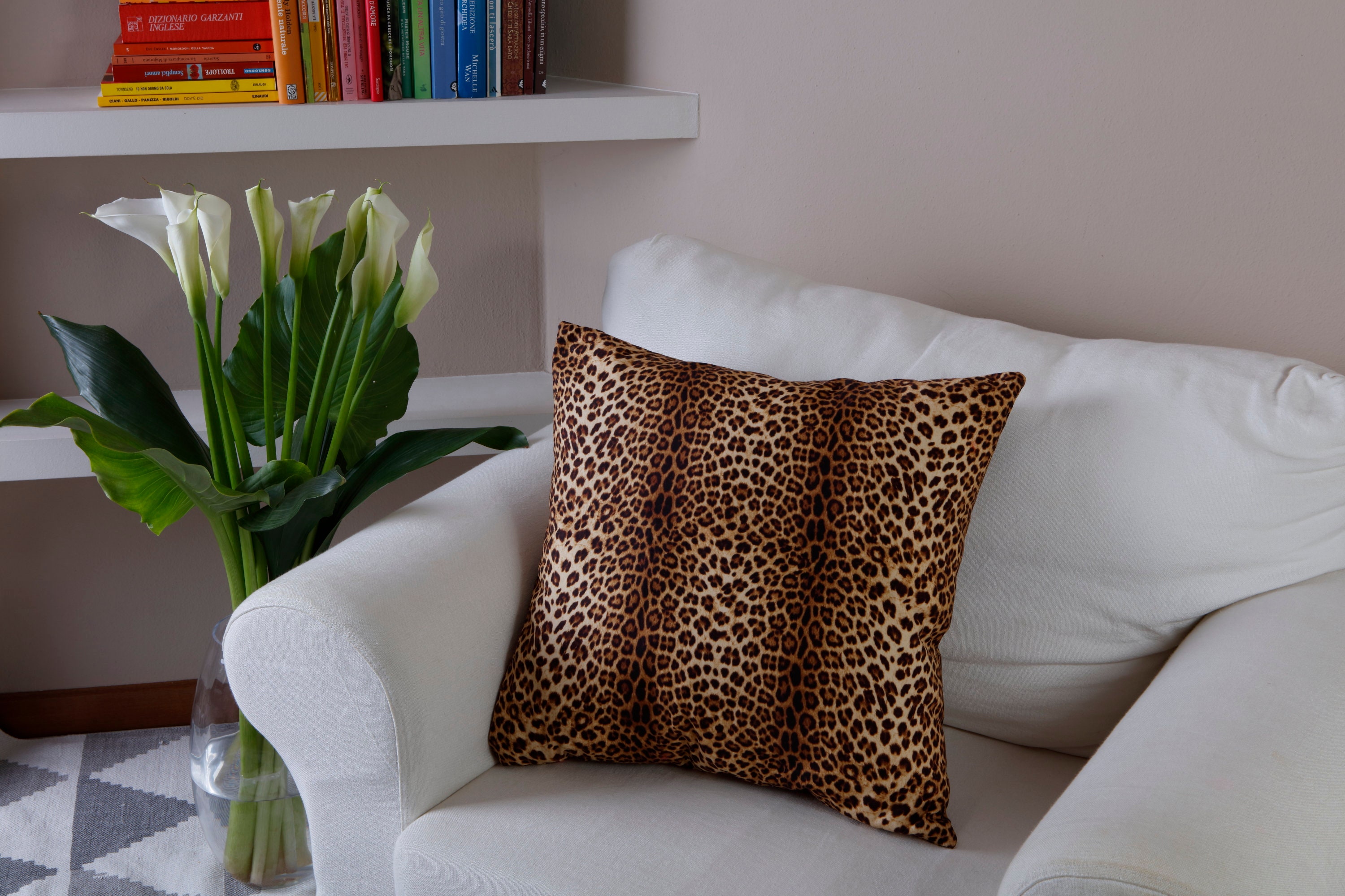 Leoparden-Tier-Kissen Kissen mit Tierdruck Kissenbezug 100% | Etsy