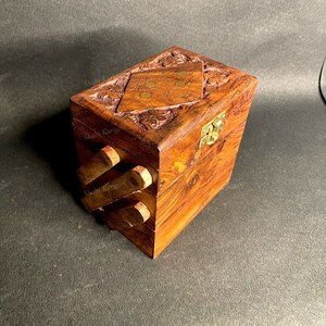 Handmade Beautifully Carved Vintage Jewelry Box Gift for Women To Protect and Preserve Their Costly Secretive and Valuable Belongings
