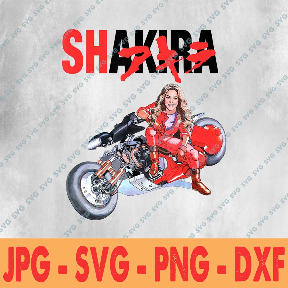 Shakira Akira Shotaro Kaneda Motorcycle SVG | Etsy