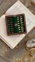 Foldable Handmade Magnetic Chess Set 5 inch, In-Built Storage Chess Solid Wood Inlay Chess Birthday Anniversary Gift for Her Him product logo