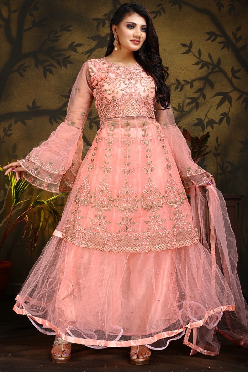 Designer Fluffy Stitched Lehenga Choli 