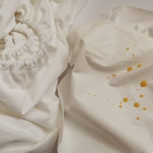 Waterproof matress cover, White Crib sheets, Fitted sheet, Toddler Bedding, Absorbent bedding, Bed Pad