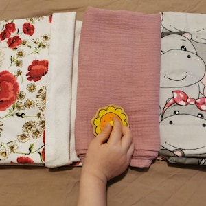 Pañal absorbente 3 capas Cambiadoras, Juego de 3, Cambio de Funda de Alfombrilla, Cambiador Reutilizable, Wickelauflage, Muslin Bandana Bib.