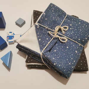Almohadillas para cambiar pañales, juego de 2, funda impermeable para cambiar la esterilla, cambiador de viaje, wickelauflage, ropa de cama de muselina
