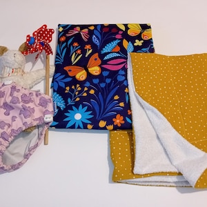 Cambiador de pañales reutilizable, juego de 2, funda impermeable para cambiador, cambiador de viaje, Wickelauflage, ropa de cama de muselina, cero desperdicio.