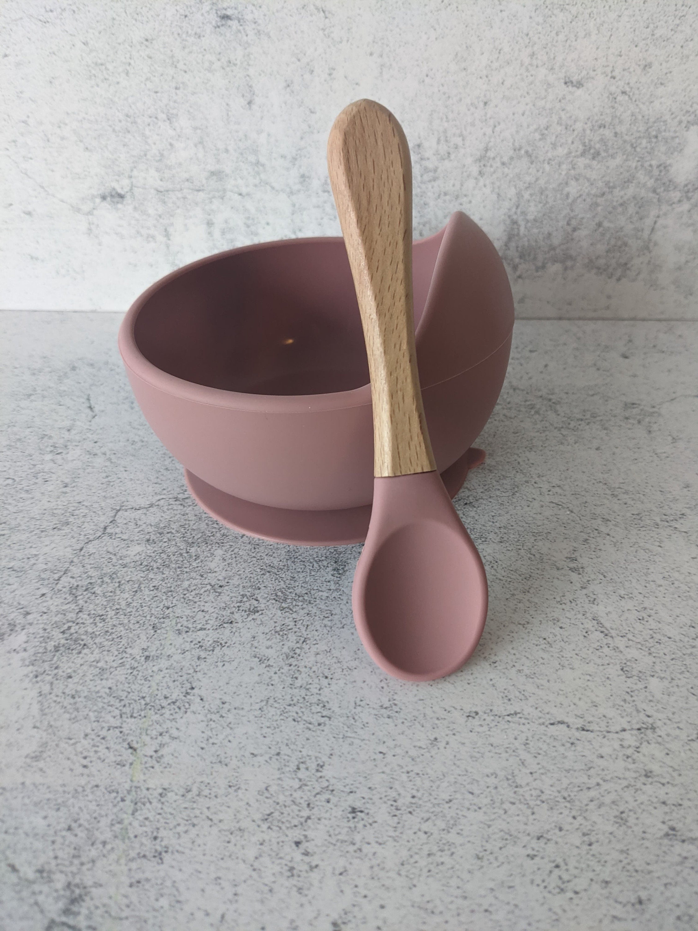 Personalized Silicone baby bowl and spoon set Easy to clean Etsy