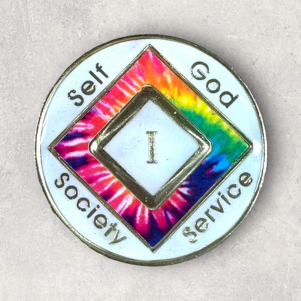 Tie-dye  Narcotics Anonymous Medallion