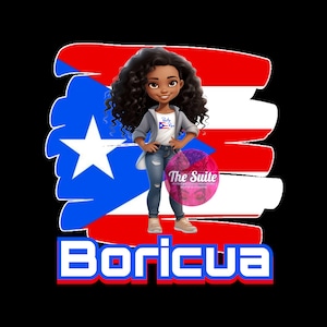 Png download little girl Puerto Rican flag boricua t shirt design