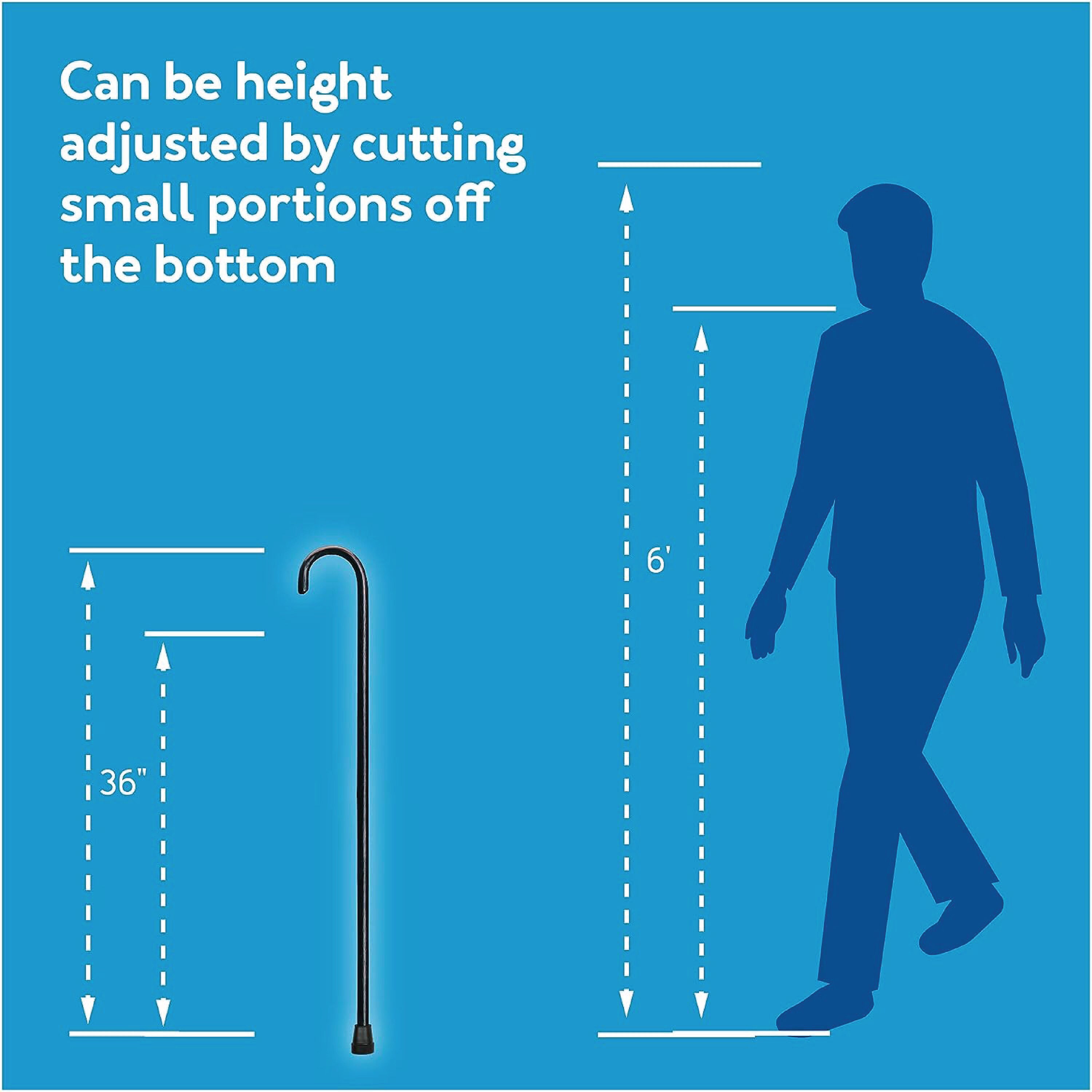 Wooden Canes for Men & Women With 250 Lb Weight Capacity 36 Long, 1 Diameter, Wood Canes With