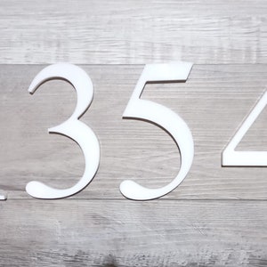 12 inch Modern House Numbers,  Acrylic Numbers, Acrylic Number, Big Building Number, Warehouse Numbers, Gift for New House