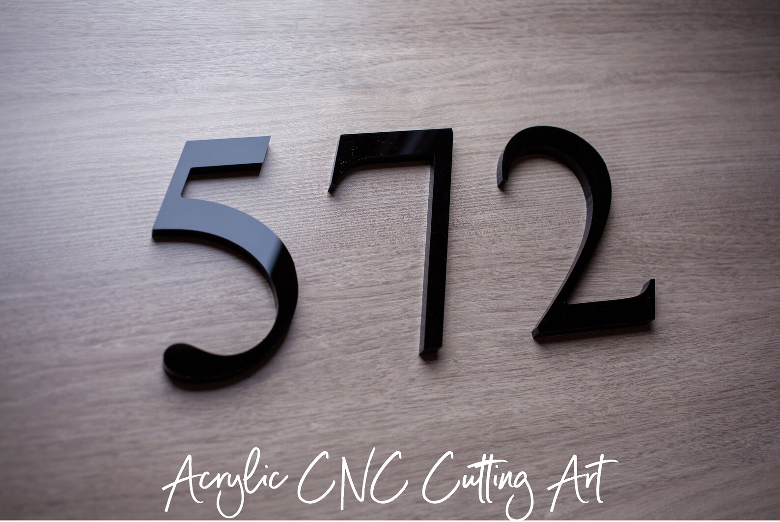 3 Inch Modern House Numbers Acrylic Numbers Plastic Number Etsy