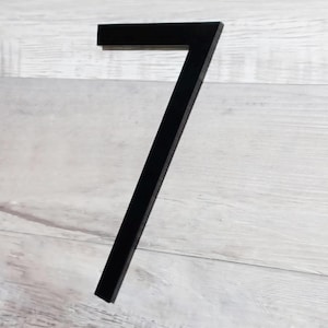 5 inch Modern House Numbers,  Acrylic Numbers, Floating Digits, Warehouse Numbers, Garage Numbers, Gift for New House, Office Number