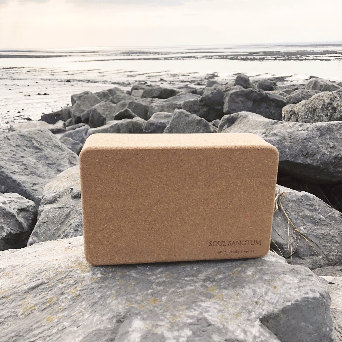 Cork yoga block solid durable eco friendly antibacterial