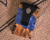 Unisex Resin Wooden Wallet, RFID Protection, Minimalistic Gift Ideas, Slim Card Wallet, Travel Wallet, Lifetime Guarantee