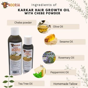 Karkar Hair Growth Oil with chebe powder