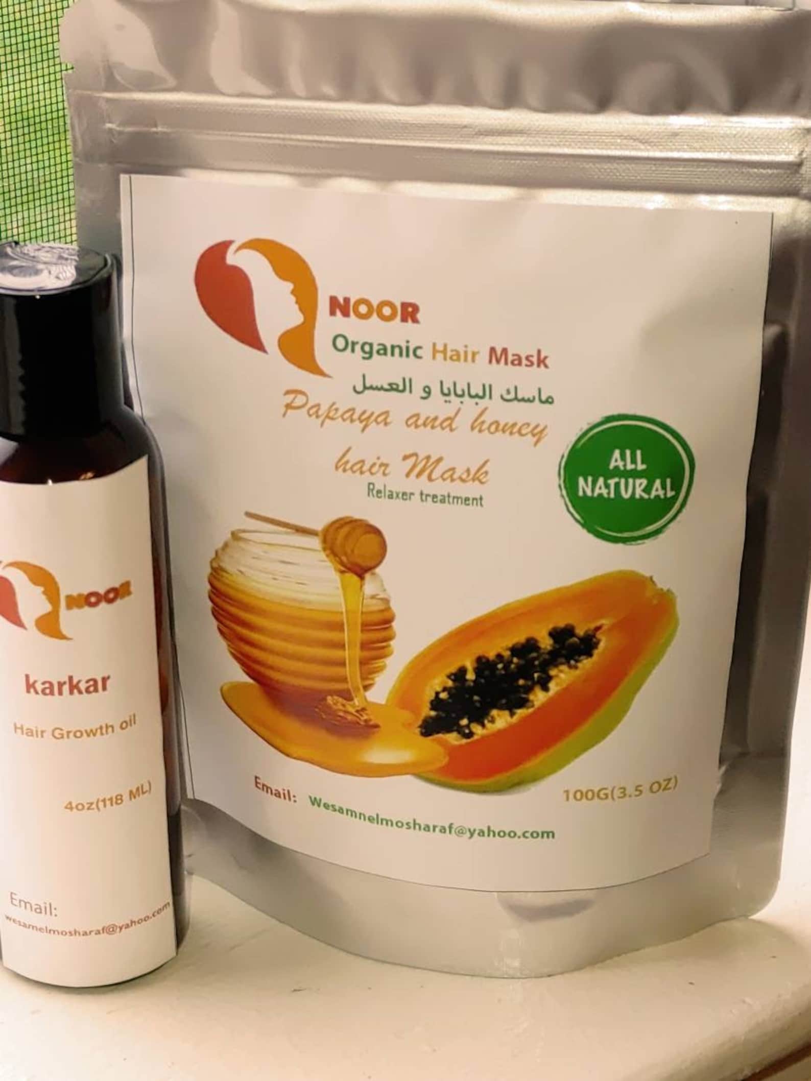 Papaya and Honey Hair Mask Relaxer Treatment With Karkar Hair Etsy