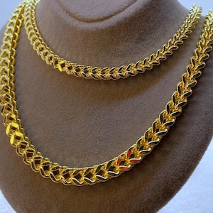 Cadena Franco Oro Laminado 18k  Gold necklace for men, Gold chains for  men, Mens gold jewelry