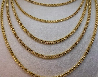 14K ゴールド キューバン リンク チェーン - 11 MM - ソリッド