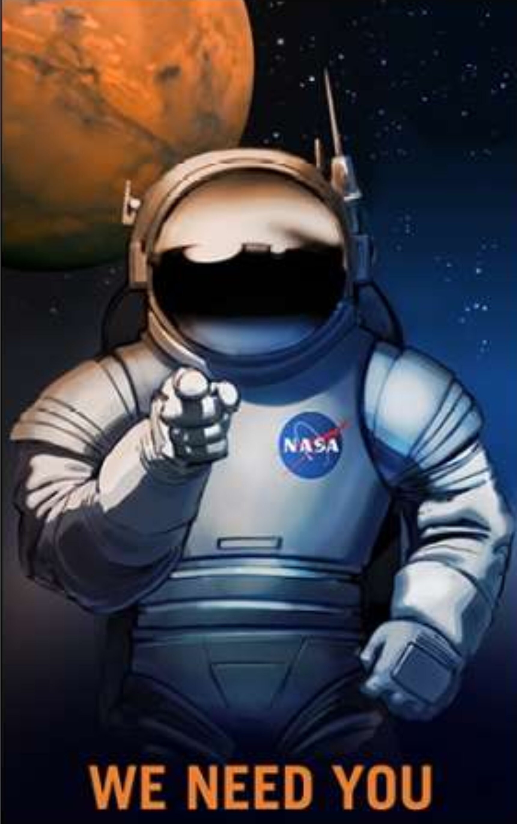 We Want You Photo Poster Astronaut