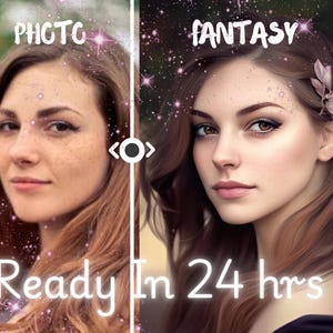 Custom Digital Fantasy Portrait - Unique Gift Idea | Ready in 24 hrs |Personalisation