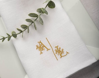 Custom wedding napkins