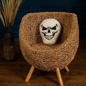 Skull shaped pillow clearance