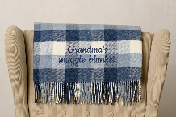 Personalised tartan blanket hotsell
