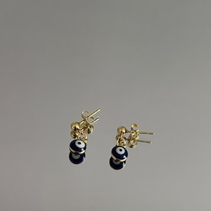 NAZAR STUD EARRINGS | gold plated evil eye earrings
